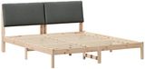 vidaXL Bedframe Bruin en donkergrijs 180 x 200 cm Massief grenenhout