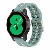 By Qubix Qubix Dot Pattern siliconen bandje - Groenblauw - geschikt voor Huawei Watch 5 - 46mm