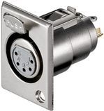 Goobay XLR 5-pins (v) inbouw connector | metaal