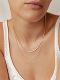 Hey Happiness Delicaat Slanglijn Laagjes Ketting Dames – Roestvrij Staal 18K Roségoud Verguld – Waterdicht – 41-45 cm + 7,5 cm Verstelbaar - Roségoud