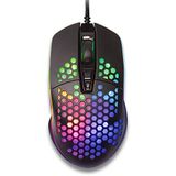 Yenkee RGB-gamingmuis, ultralicht, shotgun, zwart