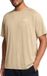 Under Armour UA Tech Textured SS Heren Sportshirt - Khaki - Wit