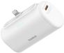 Baseus 5.000 mAh Powerbank Wit | Opvouwbare Apple Lightning Connector | Met USB-C Poort | Compact & Fast Charge Power Delivery | 20W |