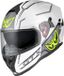 Berik FF869 Arok Integraalhelm - Wit/zwart/geel - Maat M