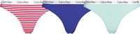 Calvin Klein - Dames - 3-Pack String - Multi - Maat M