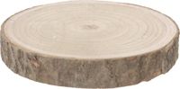 Merkloos Houten decoratie boomschors boomschijven D16/22 cm