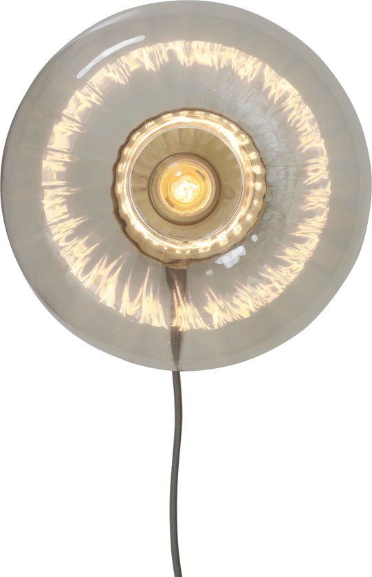 it's about RoMi Wandlamp Brussels - Goud/Glas - Ø27cm