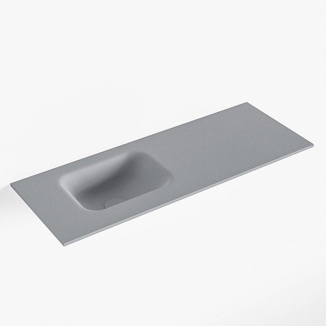 Mondiaz Mondiaz LEX Fontein - 80x30x0.9cm - wasbak Links - zonder kraangaten - voor toiletmeubel - Solid surface - Plata F51114Plata