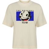 Felix The Cat T-shirt - Felix - The Original - S tot 3XL - voor Vrouwen - ecru