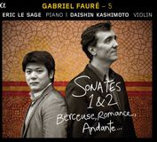 Outhere Alpha Classics Eric Le Sage & Daishin Kashimoto - Fauré: Sonates 1 & 2, Berceuse, Romance, Andante … (CD)