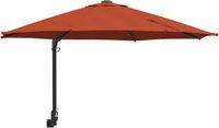 vidaXL Tuinparasol 248 x 248 x 148 cm Polyester en Staal Terracotta