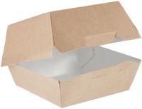 Colpac Kraft Hamburgerdoosjes Composteerbaar Groot 13,5cm (250 Stuks)