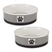 Bone Dry Paw & Patch Keramische Pet Collection, Grote Set, 7.5x2.4, Zwart, 2 Stuk