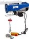 TORSO Elektrische lier 500KG/990KG - Elektrische takel - 230 Volt - Staal - Blauw/Geel/Rood/Zilver/Zwart