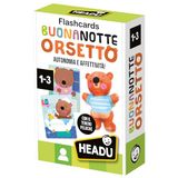 HEADU - Flashcards Good Night Beer, ontwikkelt autonomie en affiniteit, een educatief spel voor kinderen van 1 tot 3 jaar, gemaakt in Italië