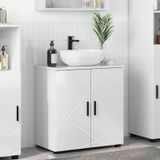 Maison Exclusive Armoire de salle de bain exclusive, finition blanche laquée, dimensions : 61 x 35 x 64 cm