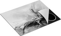 Chefcare Inductie Beschermer Kampvuur Zwart Wit 65x55 cm