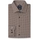 OLYMP Luxor 24/Seven Modern Fit Jersey overhemd bruin, Bedrukt