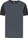 Proact TopTex Group Tweekleurig herenshirt jersey met korte mouwen 'Proact' Grey/Black - XS