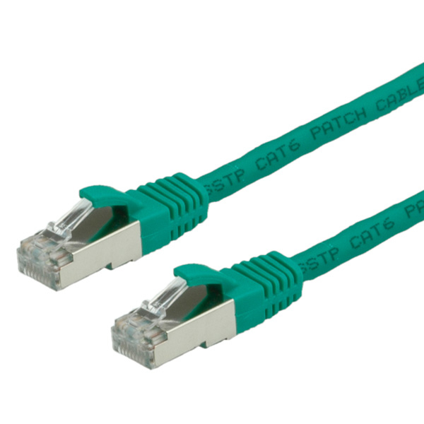 Value S/FTP Patchkabel Cat.6, LS0H, groen, 2m