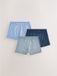 Next - Jongens - Set van 3 Kind To Skin boxershorts - Blauw