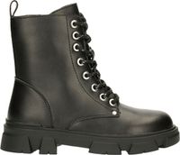 Bullboxer Aaf504 Veterboots - Laarzen Met Veters - Meisjes - Zwart - Maat 30