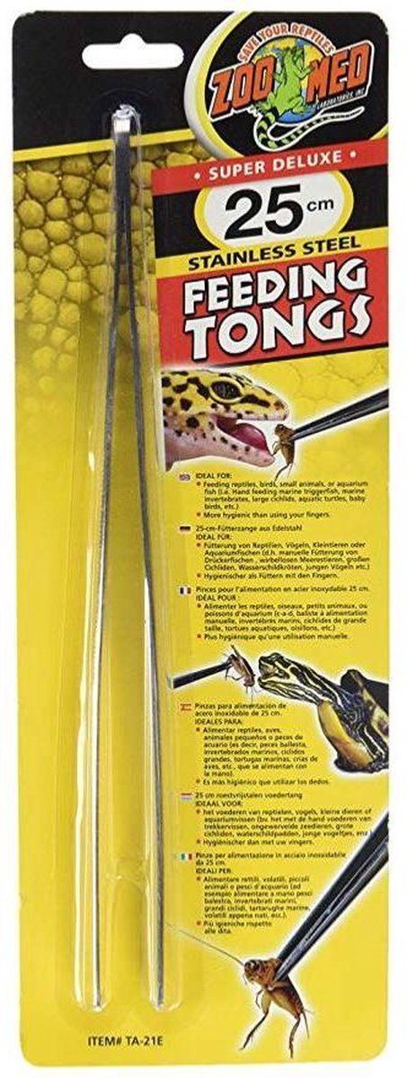 Zoo Med Feeding tongs - 25cm - voedselpincet voor reptielen