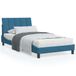 Maison Exclusive - Cadre de lit Hanko bleu 100x200 cm velours