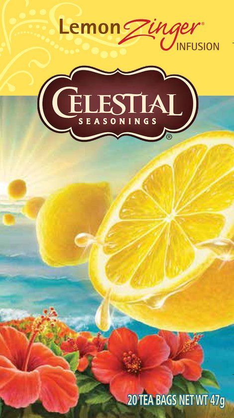 Celestial Seasonings Lemon Zinger Thee 20 stuks