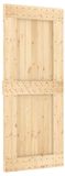 vidaXL Schuifdeur NARVIK 85 x 210 cm Naturel en Zwart