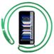 Tumundosmartphone Transparante beschermhoes voor Xiaomi Poco F5 Pro 5G met trekkoord, watergroen