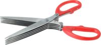 Excellent Houseware Kruidenschaar met rood handvat 15 cm