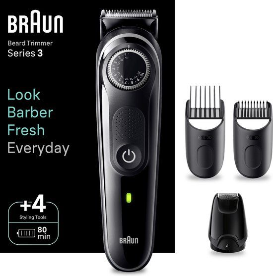 Braun Series 3 BT3440 - Baardtrimmer voor Heren - 50 min. Gebruiksduur - Zwart