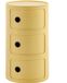 Kartell Componibili Bio Kast Ø32 Large Geel (3 Comp.)