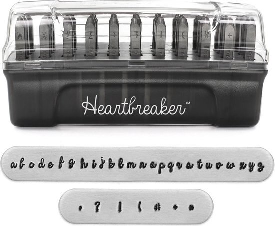 Impress Art Slagletters Heartbreaker, luxe, Klein, 3 mm