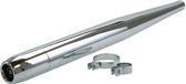 Hercules Auspuffschalldämpfer, Chrom, 70/735/32mm, offenes Modell, universell