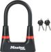 Master Lock Mini U U-slot, 14 mm beugel, 150 mm hoogte, 80 mm breedte, beveiligingsniveau 12