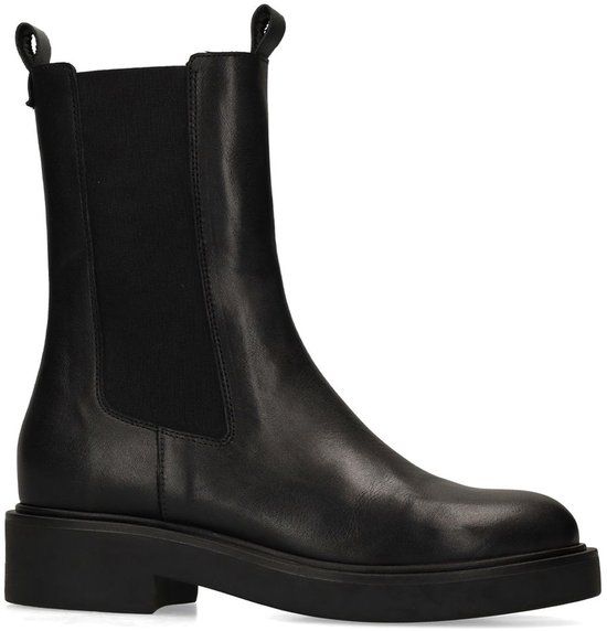 Sacha - Dames - Zwarte leren chelsea boots - Maat 38