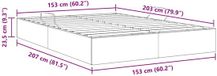 vidaXL lit de rangement velours gris clair 153 x 203 cm