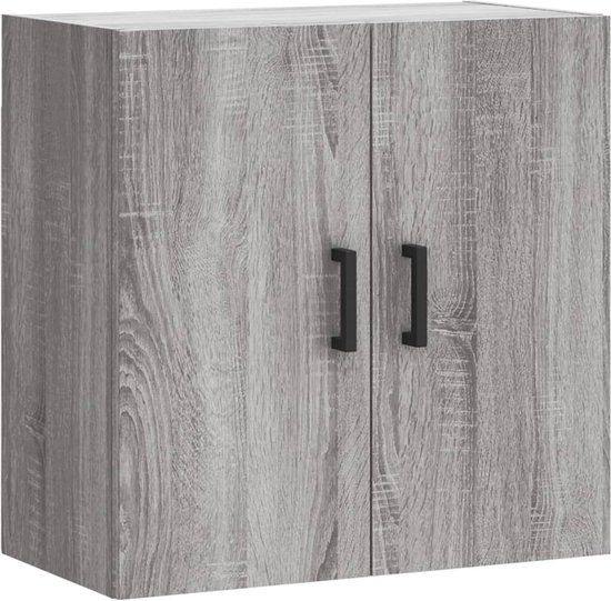 vidaXL Wandkast 60x31x60 cm bewerkt hout grijs sonoma eikenkleurig