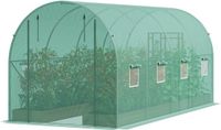 VEVOR Kas Tunnelkas Koudframe Tomatenhuis 445x194x192cm Groen