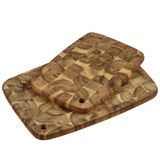 Kesper Snijplanken Set Van 2, Materiaal: Acaciahout, Afmetingen: 40 x 28 x 2 cm, 32 x 22 x 2 cm, Kleur: Bruin, 28155