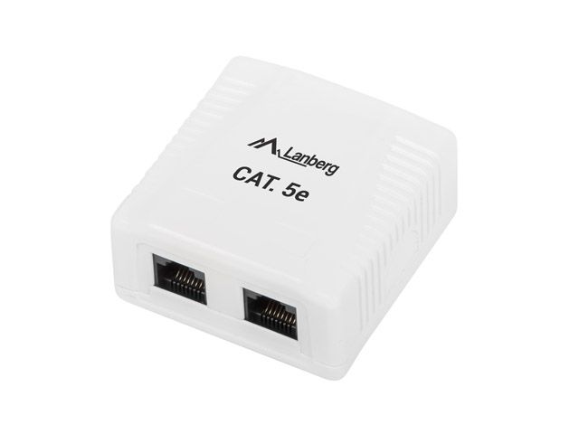 Lanberg OU5-0002-W - Contactdozen - Wit