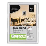 SECO Zilverkleurige aluminium kliklijst, verkooppunt, A4, 210 mm x 297 mm - 10 stuks (SN25A4-10)