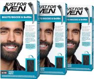 Just For Men Barbe et moustache, noir (M55), 3 x 28 g