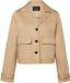 s.Oliver Vrouwen Blazer Zandkleuren Lyocell Regular Fit