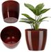 Merkloos KADAX Bloempot Rood Kunststof Rond 16 cm