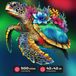 Tortue Puzzle en bois 500 pièces