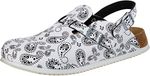 BIRKENSTOCK Kay Birko-Flor Dog Blue Superloopzool, met omklapbare hielriem, smalle breedte