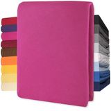 CelinaTex Jersey hoeslaken Lucina 200x200-200x220cm roze